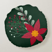 クリスマススター ラウンドクッション (裏面)