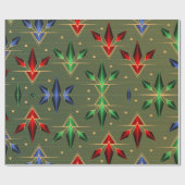 クリスマススター ラッピングペーパー (フラット)