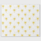 クリスマススター ラッピングペーパー (フラット)