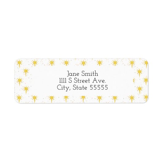 クリスマススター ラベル (正面)