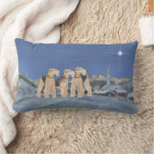 クリスマススター ランバークッション (ブランケット)