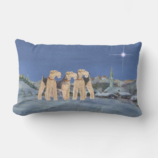 クリスマススター ランバークッション (正面)