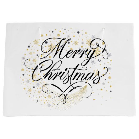 クリスマススター ラージペーパーバッグ (正面)