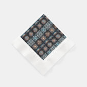 クリスマススター 縁ありカクテルナプキン (角)