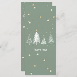 クリスマススター、金ゴールド、白、緑 メニュー