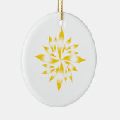 クリスマススター#7 セラミックオーナメント (右)