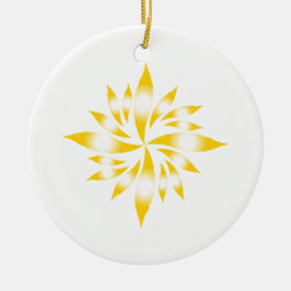 クリスマススター#7 セラミックオーナメント