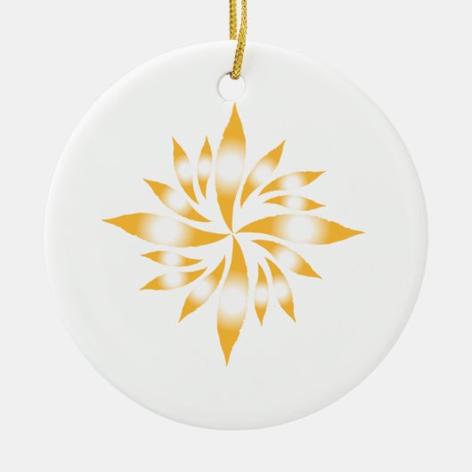 クリスマススター#8 セラミックオーナメント (正面)