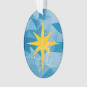 クリスマススターOHホーリーナイトベビーイエス誕生 オーナメント (正面)