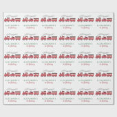 クリスマススチームトレイン子供の誕生日に乗り込む ラッピングペーパー (フラット)