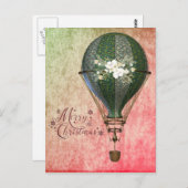 クリスマススチームパンクバルーン ポストカード (正面/裏面)