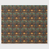 クリスマススチームパンクフィレックスラッピング紙 ラッピングペーパー (フラット)