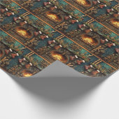 クリスマススチームパンクフィレックスラッピング紙 ラッピングペーパー (角)