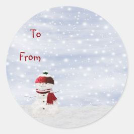 クリスマススティッキーラベルギフトラベル ラウンドシール