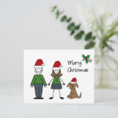 クリスマススティックフィギュア シーズンポストカード (スタンド正面)