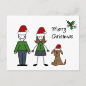 クリスマススティックフィギュア シーズンポストカード (正面)