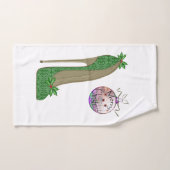 クリスマススティレットとバウブル浴室タオルセット バスタオルセット (ハンドタオル)