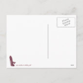 クリスマススティレットハイヒールシューズアート シーズンポストカード (裏面)