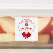 クリスマスステッカーまで開かない ラベル (貼付)