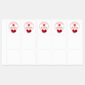 クリスマスステッカーまで開かない ラベル (シート)