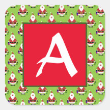 クリスマスステッカーカスタムイニシャル封筒用シール