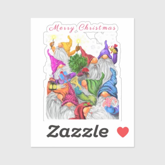 クリスマスステッカーギフト格言パーティー漫画 シール (シート)