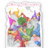 クリスマスステッカーギフト格言パーティー漫画 シール (正面)