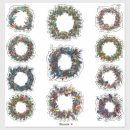 クリスマスステッカーセット | ゴシック，北異教のユール（キリスト降誕祭） シール