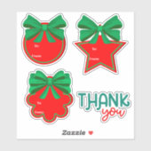 クリスマスステッカーパックからカスタマイズ可能 シール (シート)