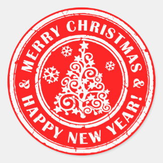 クリスマスステッカーフェスティバル封筒用シール ラウンドシール