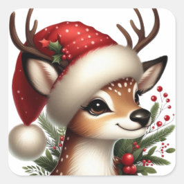クリスマスステッカー スクエアシール