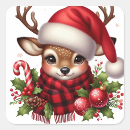 クリスマスステッカー スクエアシール