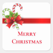 クリスマスステッカー スクエアシール (正面)