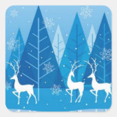 クリスマスステッカー スクエアシール (正面)