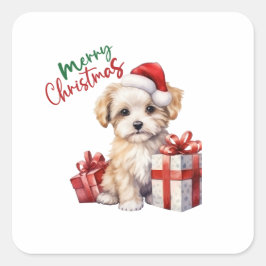 クリスマスステッカー スクエアシール