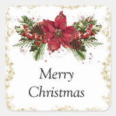 クリスマスステッカー スクエアシール (正面)
