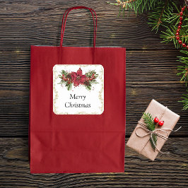 クリスマスステッカー スクエアシール