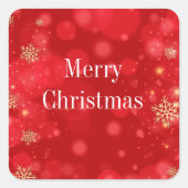 クリスマスステッカー スクエアシール (正面)