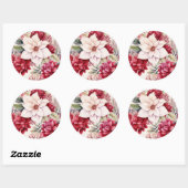 クリスマスステッカー – フェスティバルラベル&ホリデーデコール ラウンドシール (シート)