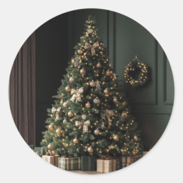 クリスマスステッカー – フェスティバルラベル&ホリデーデコール ラウンドシール