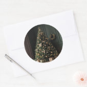 クリスマスステッカー – フェスティバルラベル&ホリデーデコール ラウンドシール (封筒)