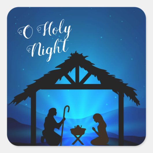 クリスマスステッカー – マナージェスクエアステッカー スクエアシール (正面)