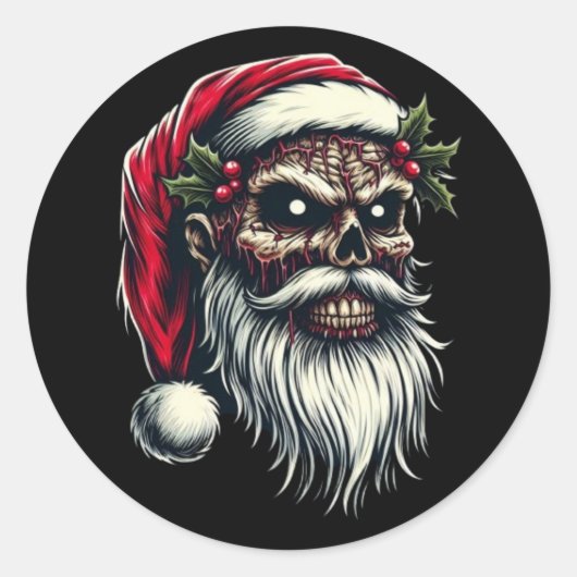 クリスマスステッカー ラウンドシール (正面)