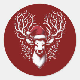 クリスマスステッカー ラウンドシール