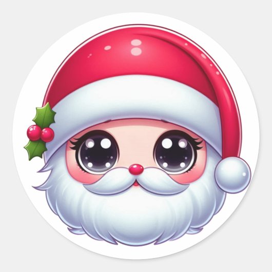 クリスマスステッカー ラウンドシール (正面)