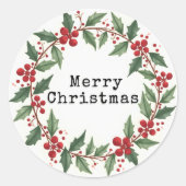 クリスマスステッカー ラウンドシール (正面)