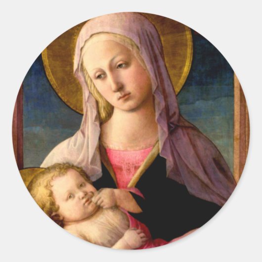 クリスマスステッカー ラウンドシール (正面)