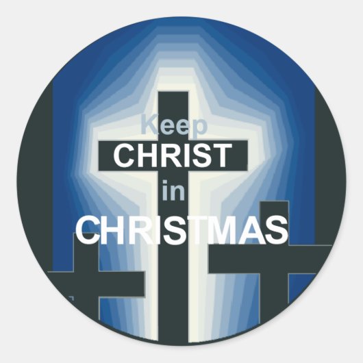 クリスマスステッカー ラウンドシール (正面)