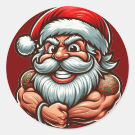 クリスマスステッカー ラウンドシール