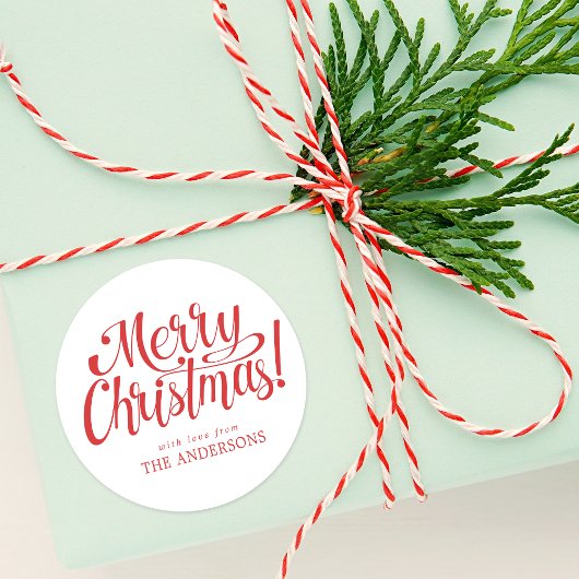 クリスマスステッカー ラウンドシール